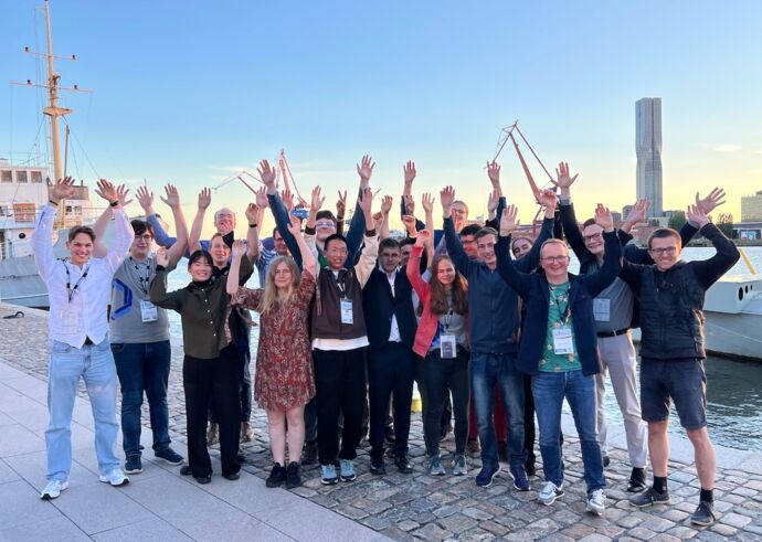 Die gesamte deutsche Delegation bei der EuPhO 2026 in Göteborg.