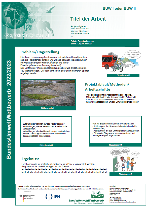 Postervorlage/Jurytagung