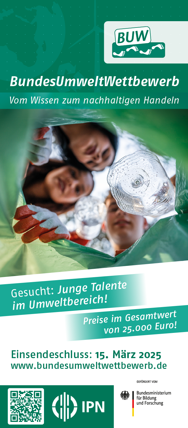 Offizieller Flyer zum 35. BundesUmweltWettbewerb
