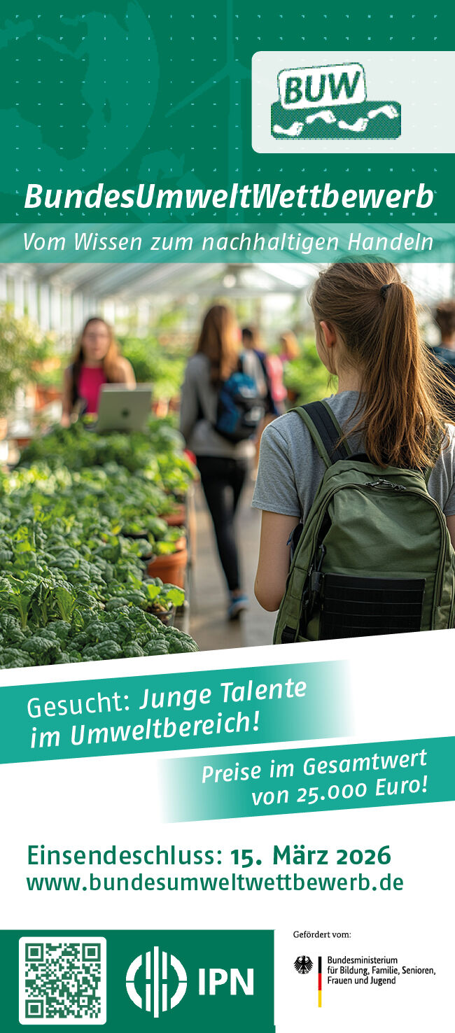 Offizieller Flyer zum 36. BundesUmweltWettbewerb