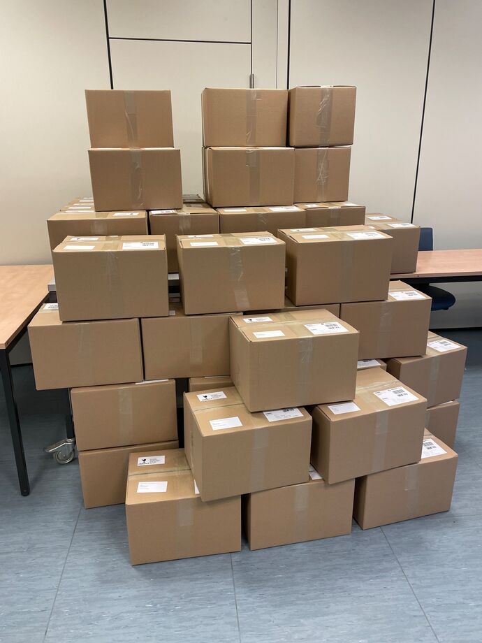 45 Pakete bereit zum Versand IPN-IBO 45 Pakete bereit zum Versand