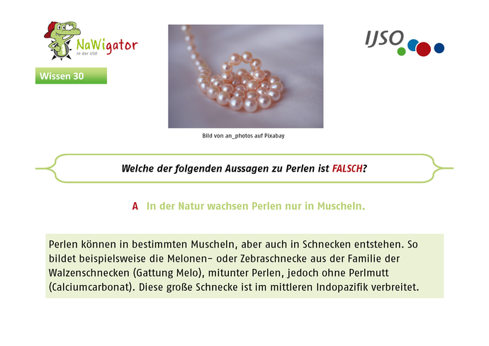 NaWigator-Quiz Antwort des Monats  - April 2022