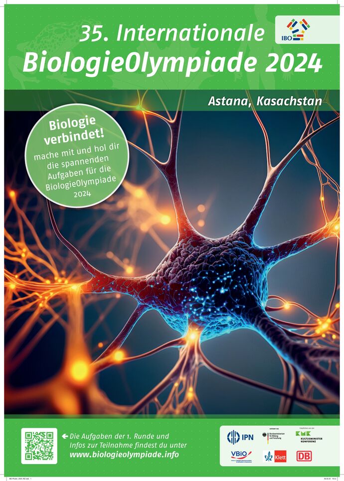 Offizielles Poster der 35. Internationalen BiologieOylmpiade 2024