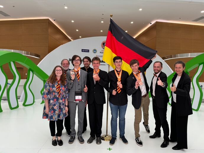 Das deutsche Nationalteam bei der 35. IBO in Astana, Kasachstan