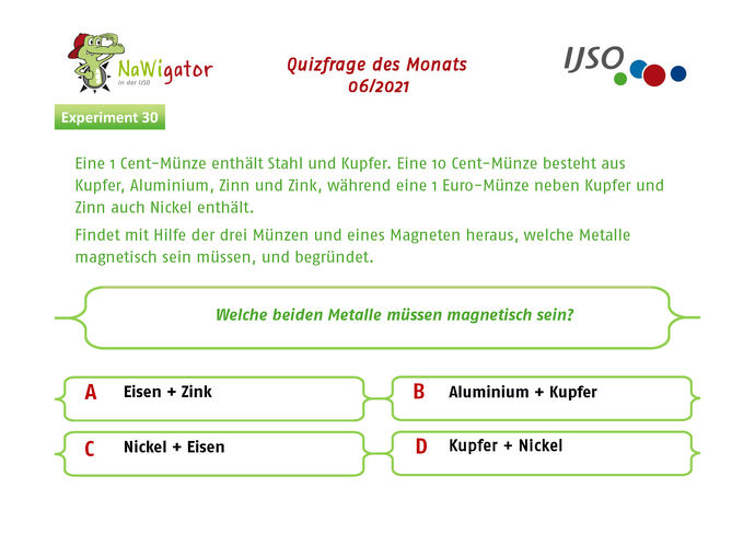 Nawigator-Quiz Frage des Monats - September 2021