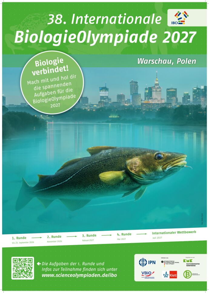 Das Poster zur 1. Runde der 38. Internationalen BiologieOlympiade