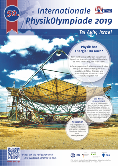 Plakat zur IPhO 2019 IPhO - IPN