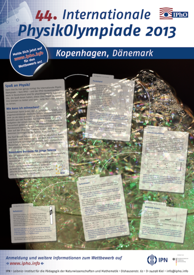 Plakat zur IPhO 2013 IPhO - IPN