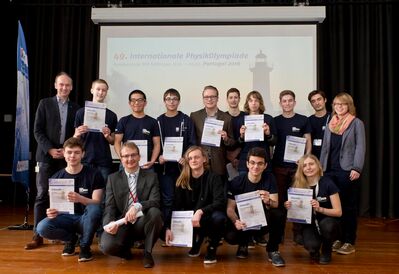 Preisverleihung der Bundesrunde zur IPhO 2018 IPhO - IPN